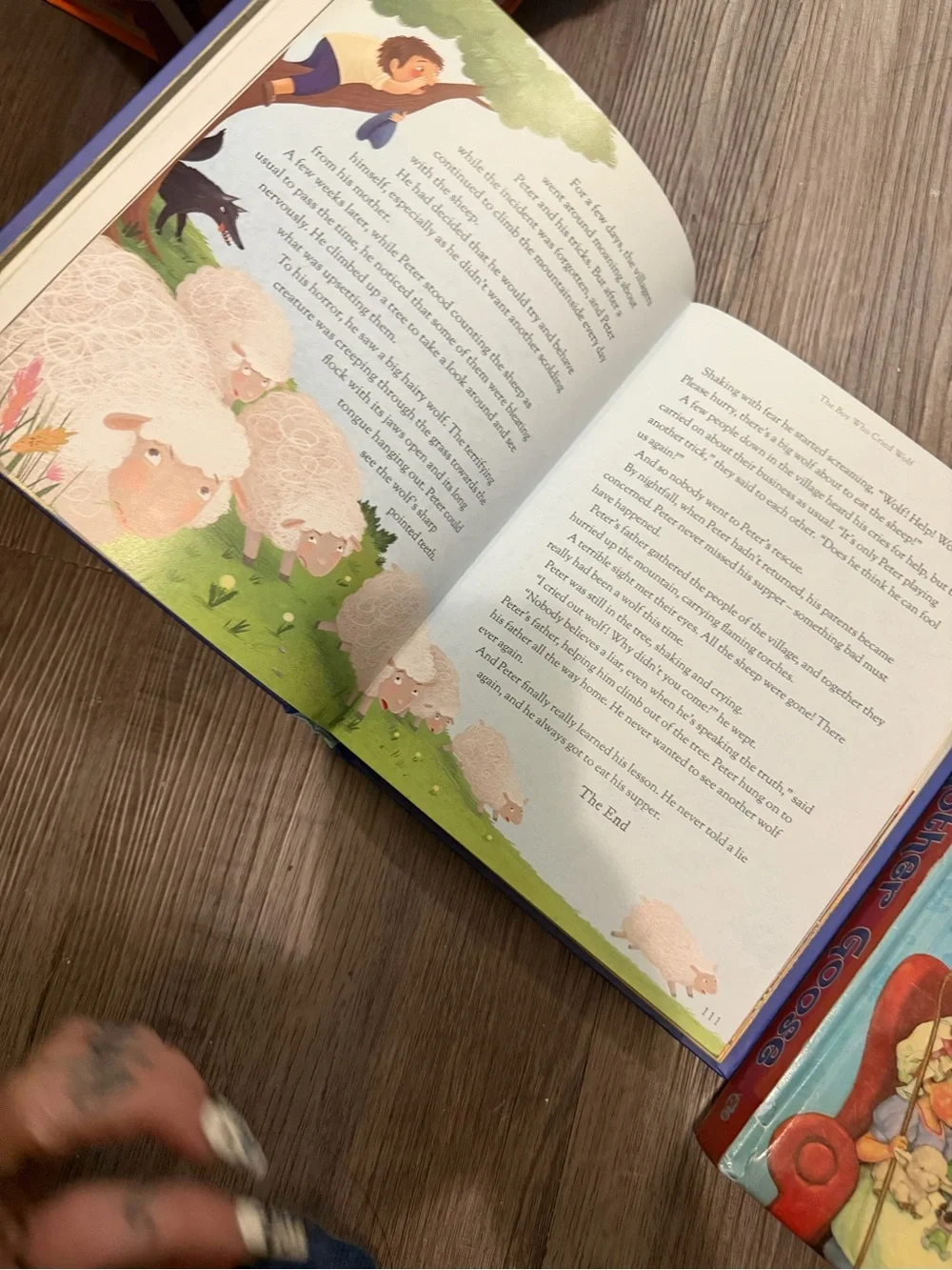 Five Minute Bedtime Stories & Mother Goose book of songs/rhymes